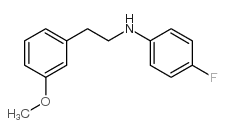 (4-氟苯基)-[2-(3-甲氧基苯基)-乙基]-胺结构式
