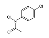N-chloro-N-(4-chlorophenyl)acetamide Structure