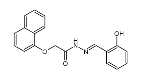 (naphthalen-1-yloxy)acetic acid (2-hydroxybenzylidene)hydrazide Structure