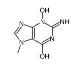 2-amino-3,7-dihydro-3-hydroxy-7-methyl-6H-purin-6-one structure