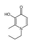 1-propyl-2-methyl-3-hydroxypyrid-4-one结构式