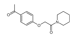 4’-piperidinocarbonylmethoxy-acetophenon Structure