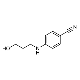 4-((3-羟丙基)氨基)苯甲腈结构式
