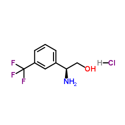 (S)-2-氨基-2-(3-三氟甲基苯基)乙醇结构式