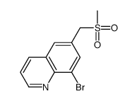 8-bromo-6-(methylsulfonylmethyl)quinoline Structure