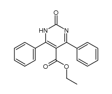 Ethyl Ester of 4,6-Diphenyl-6-methyl-2-oxo-1,2-dihydropyrimidine-5-carboxylic Acid Structure