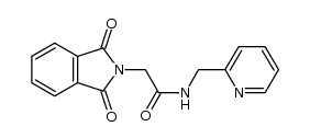 2-(1,3-dioxoisoindolin-2-yl)-N-(pyridin-2-ylmethyl)acetamide结构式