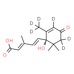 [2H6](+)-cis,trans-ABSCISIC ACID (D-ABA) Structure
