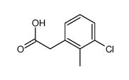 2-(3-chloro-2-methyl-phenyl)acetic acid结构式