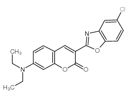 3-(5-chlorobenzoxazol-2-yl)-7-(diethylamino)-2-benzopyrone Structure