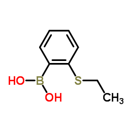 2-乙硫基苯硼酸结构式