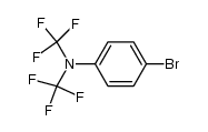 p-bromo-N,N-bis(trifluoromethyl)aniline结构式
