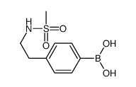 [4-[2-(methanesulfonamido)ethyl]phenyl]boronic acid Structure