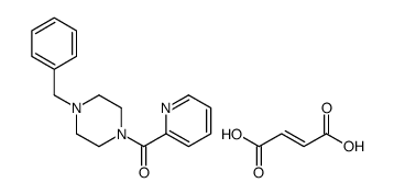 (4-benzylpiperazin-1-yl)-pyridin-2-ylmethanone,(E)-but-2-enedioic acid Structure