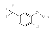 1-氯-2-甲氧基-4-(三氟甲基)苯结构式