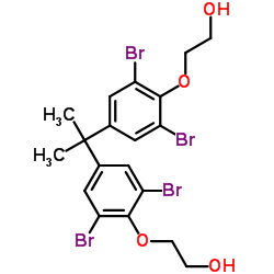 四溴双酚A双(2-羟乙基)醚结构式