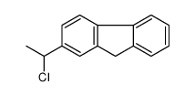 2-(1-chloroethyl)-9H-fluorene结构式