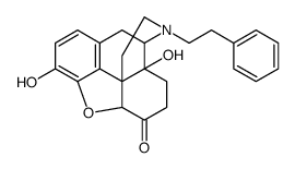(4R,4aS,7aR,12bS)-4a,9-dihydroxy-3-(2-phenylethyl)-2,4,5,6,7a,13-hexahydro-1H-4,12-methanobenzofuro[3,2-e]isoquinoline-7-one Structure