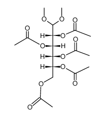 2,3,4,5,6-penta-O-acetyl-D-glucose dimethyl acetal Structure