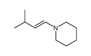 1-(3-methylbut-1-enyl)piperidine Structure