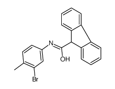 N-(3-bromo-4-methylphenyl)-9H-fluorene-9-carboxamide结构式