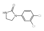 1-(3,4-二氯苯基)四氢-2H-咪唑-2-酮结构式