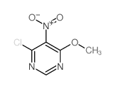 4-甲氧基-5-硝基-6-氯嘧啶结构式