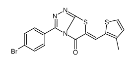 3-(4-bromophenyl)-6-[(3-methylthiophen-2-yl)methylidene]-[1,3]thiazolo[2,3-c][1,2,4]triazol-5-one Structure