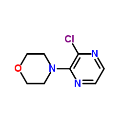 4-(3-氯吡嗪-2-基)吗啉结构式