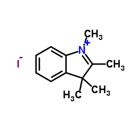 1,2,3,3-四甲基-3H-碘代吲哚结构式