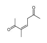 3-Heptene-2,6-dione, 3-methyl-, (3E)- (9CI) structure