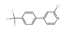 2-CHLORO-4-(4-TRIFLUOROMETHYLPHENYL)PYRIDINE Structure