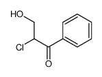 2-chloro-3-hydroxy-1-phenylpropan-1-one Structure
