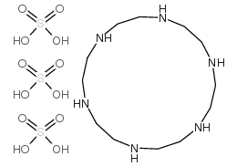 1,4,7,10,13,16-六氮杂环十八烷三硫酸盐结构式