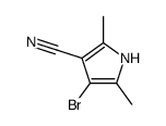 4-Bromo-2,5-dimethyl-1H-pyrrole-3-carbonitrile结构式