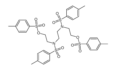 1,8-bis(p-toluenesulfonyloxy)-3,6-bis(p-toluenesulfonyl)-3,6-diazaoctane structure