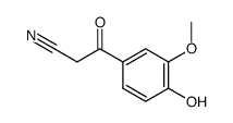 3-(4-hydroxy-3-methoxy-phenyl)-3-oxo-propionitrile Structure