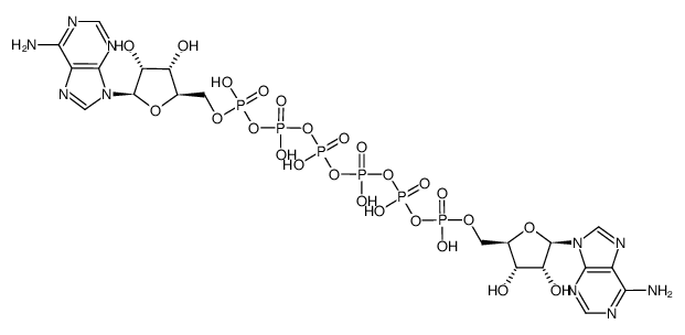 P1,P6-bis(5'-adenosyl)hexaphosphate Structure