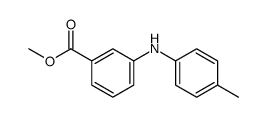 methyl 3-(4-methylanilino)benzoate结构式