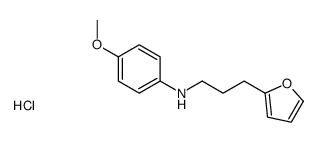 N-[3-(furan-2-yl)propyl]-4-methoxyaniline,hydrochloride Structure
