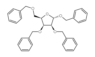 苄基2,3,4-三-O-苄基-α-D-甘露吡喃糖苷结构式