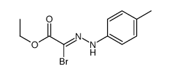 ethyl 2-bromo-2-[(4-methylphenyl)hydrazinylidene]acetate结构式
