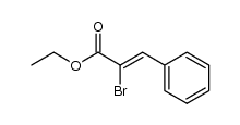(Z)-ethyl 2-bromo-3-phenylprop-2-enoate结构式
