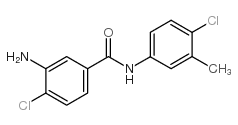 N-(4-氯-3-甲基苯基)-3-氨基-4-氯苯甲酰胺结构式
