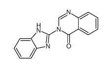 3-(1H-benzimidazol-2-yl)quinazolin-4-one结构式