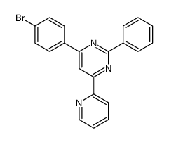4-(4-bromophenyl)-2-phenyl-6-pyridin-2-ylpyrimidine结构式