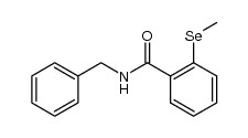 N-benzyl-2-methylselanyl-benzamide结构式