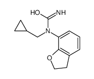 1-(cyclopropylmethyl)-1-(2,3-dihydro-1-benzofuran-7-yl)urea结构式