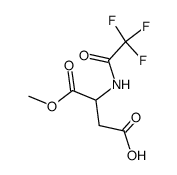 (R,S)-N-trifluoroacetylaspartic acid-1-methyl ester结构式