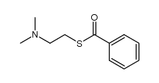 thiobenzoic acid S-(2-dimethylamino-ethyl ester)结构式